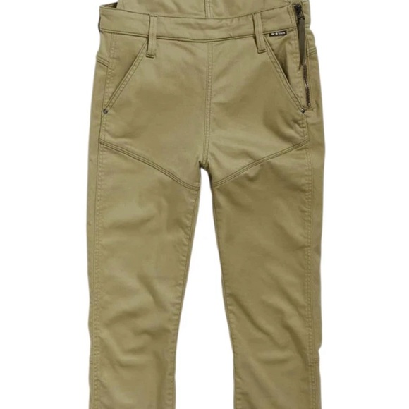 G-STAR RAW Women's Worker Radar Dungaree Fresh Army Green Overalls, Size 25 - Picture 3 of 4